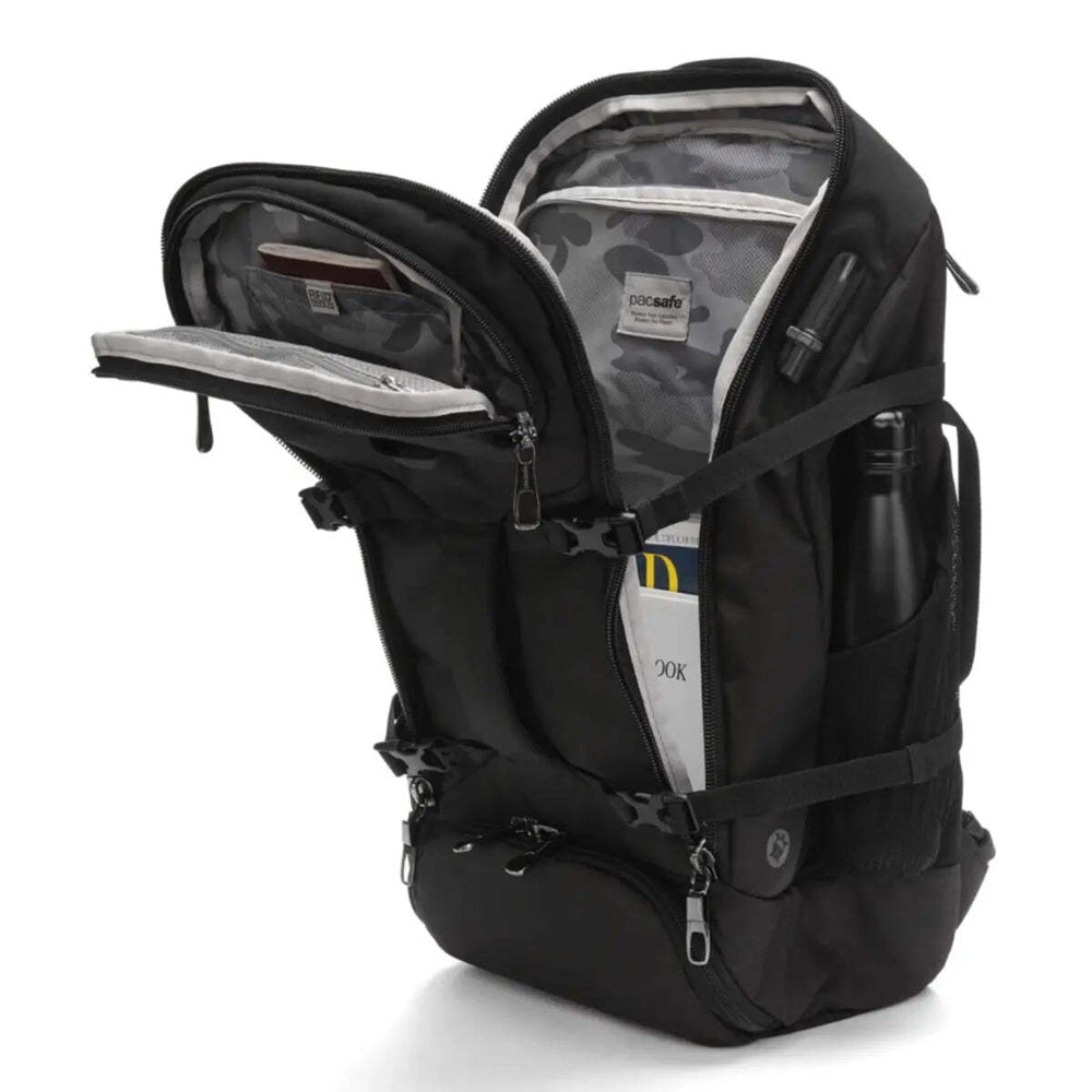 Pacsafe Venturesafe EXP35 Anti-Theft Travel Backpack 35L, Black