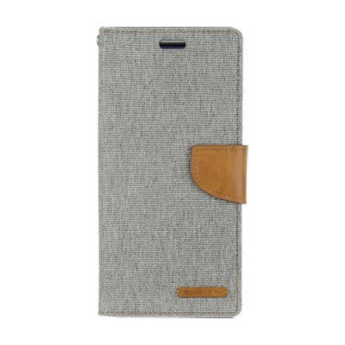 Goospery Canvas Diary case for iPhone 14 - Grey