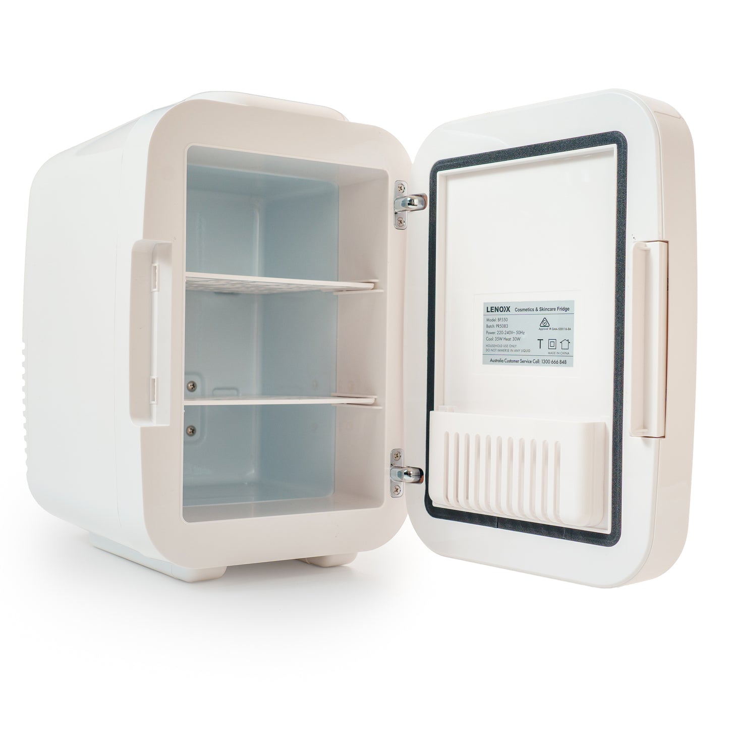 Lenoxx 4L Beauty Cosmetic Fridge with Mirror (White)