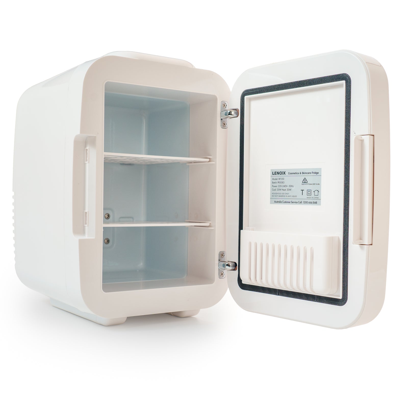 Lenoxx 4L Beauty Cosmetic Fridge with Mirror (White)