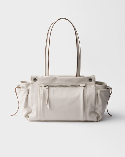 Prada Route large leather tote bag