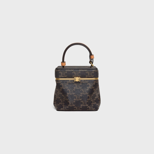 Cube in Triomphe Canvas and Natural Calfskin