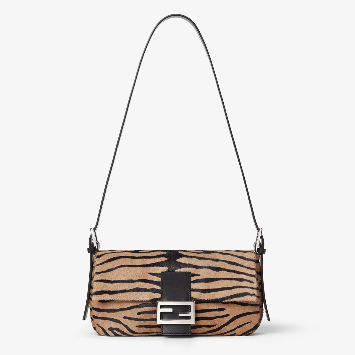 Baguette 26424 Tiger-Print Pony-Effect Leather Re Edition Bag