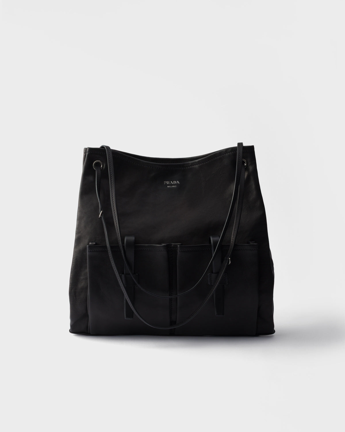 Prada Route large leather bag - front