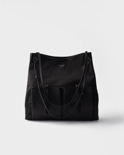 Prada Route large leather bag - front