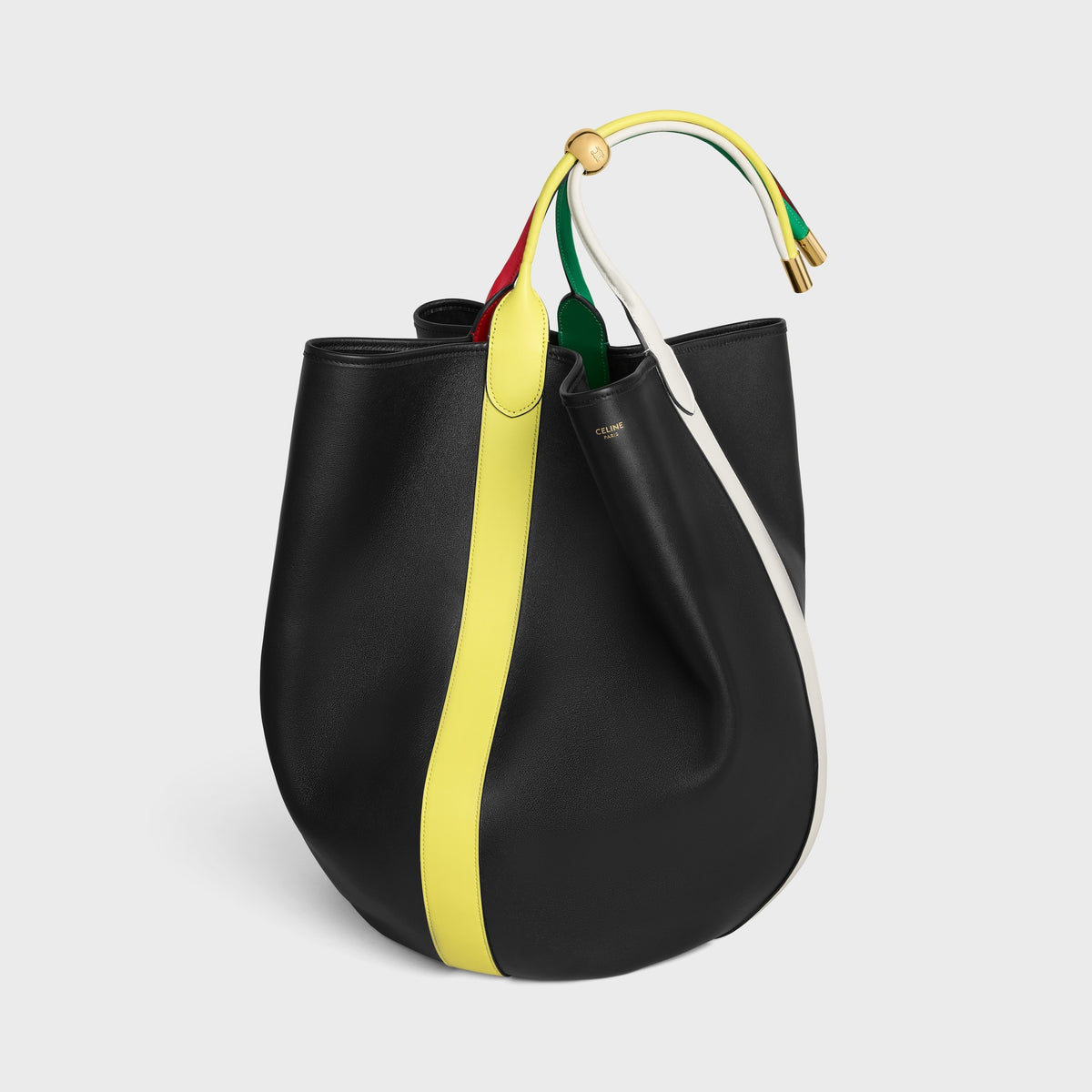 Large Drop Bucket Bag in Smooth Calfskin