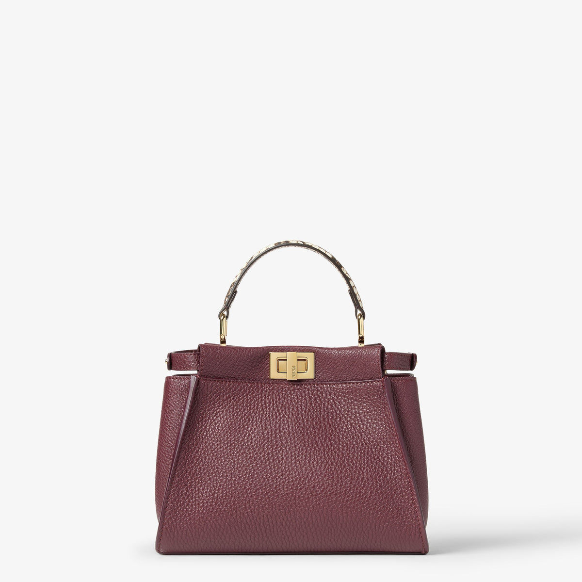 Peekaboo Mini Burgundy Cuoio Romano Leather Bag