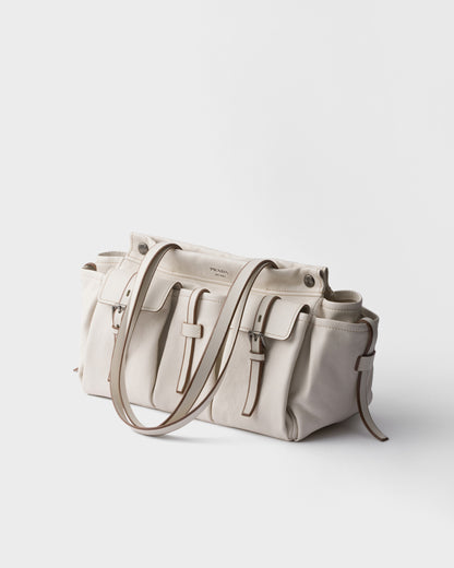 Prada Route large leather tote bag