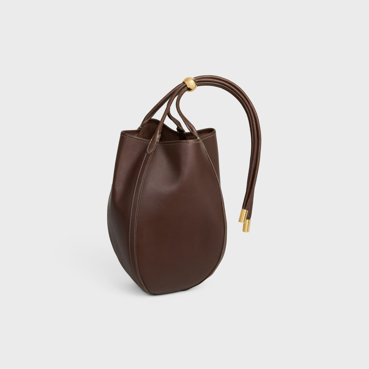 Small Drop Bucket in Supple Smooth Calfskin