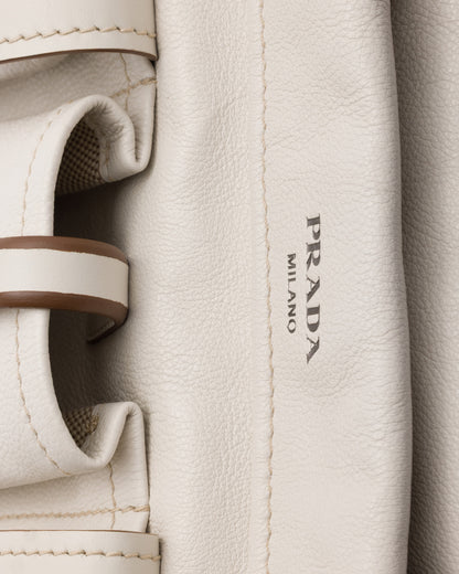Prada Route large leather tote bag