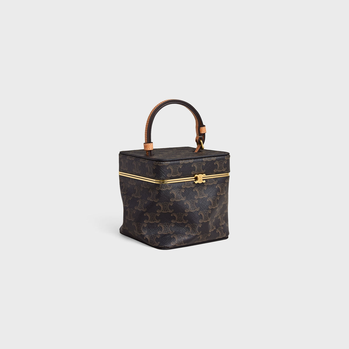 Cube in Triomphe Canvas and Natural Calfskin