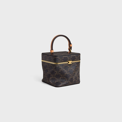 Cube in Triomphe Canvas and Natural Calfskin