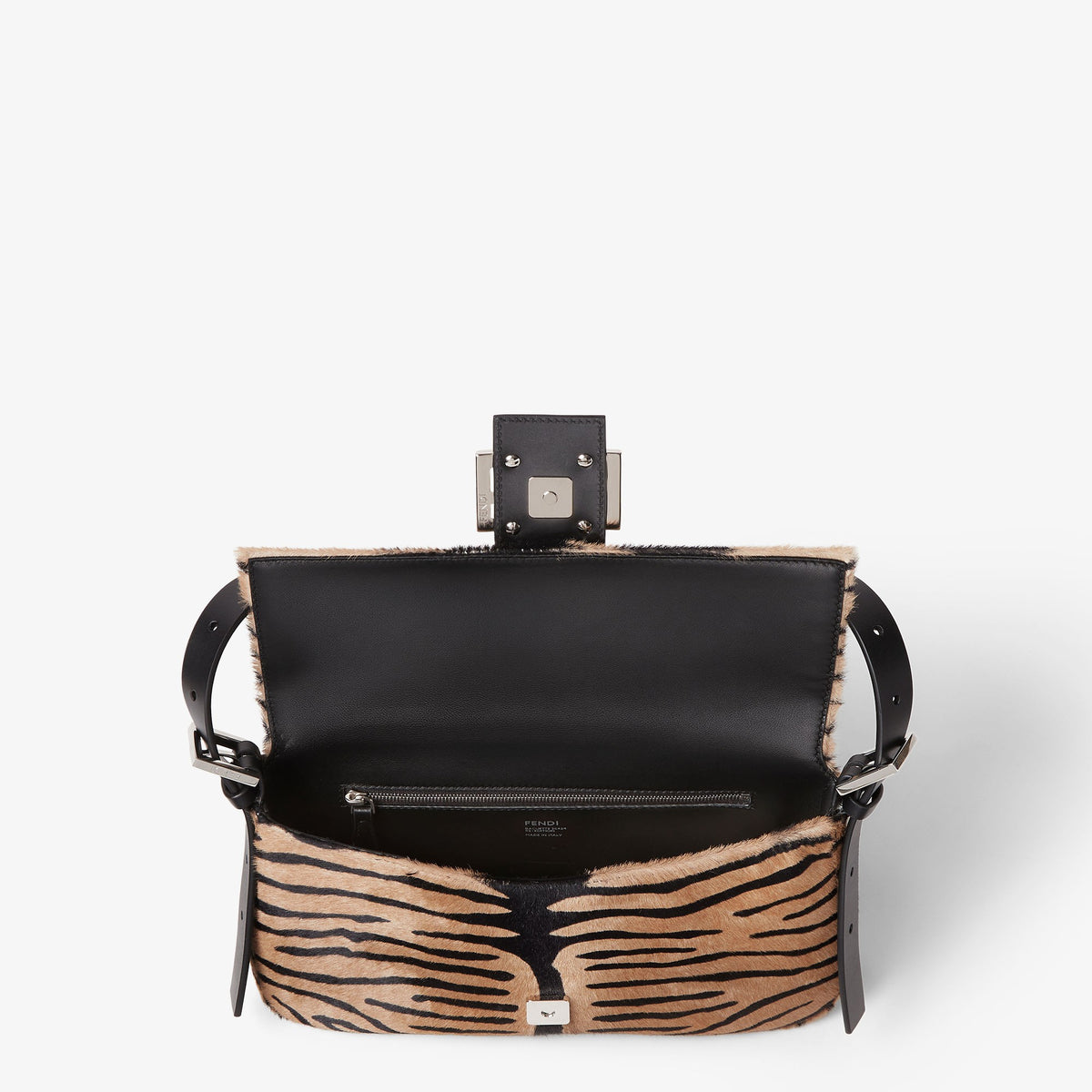 Baguette 26424 Tiger-Print Pony-Effect Leather Re Edition Bag