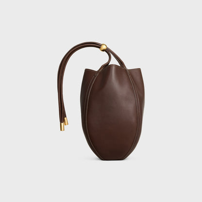 Small Drop Bucket in Supple Smooth Calfskin