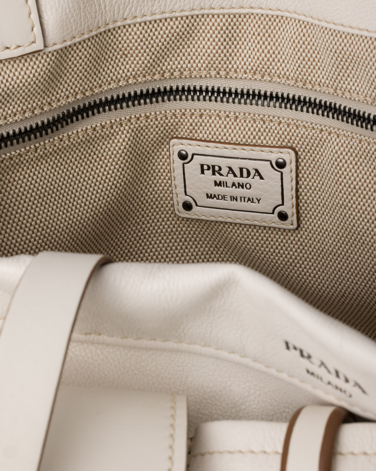 Prada Route large leather tote bag
