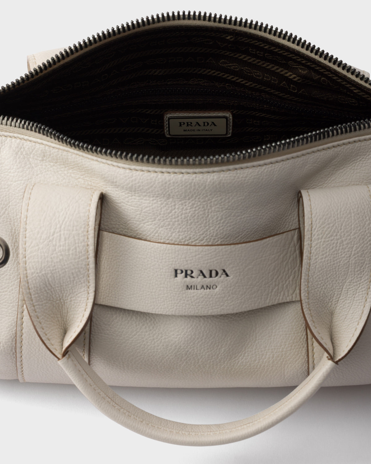 Prada Route large leather top-handle bag
