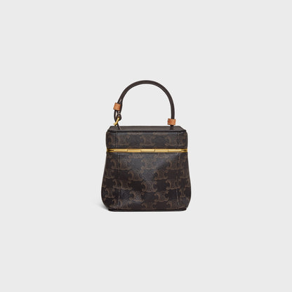 Cube in Triomphe Canvas and Natural Calfskin