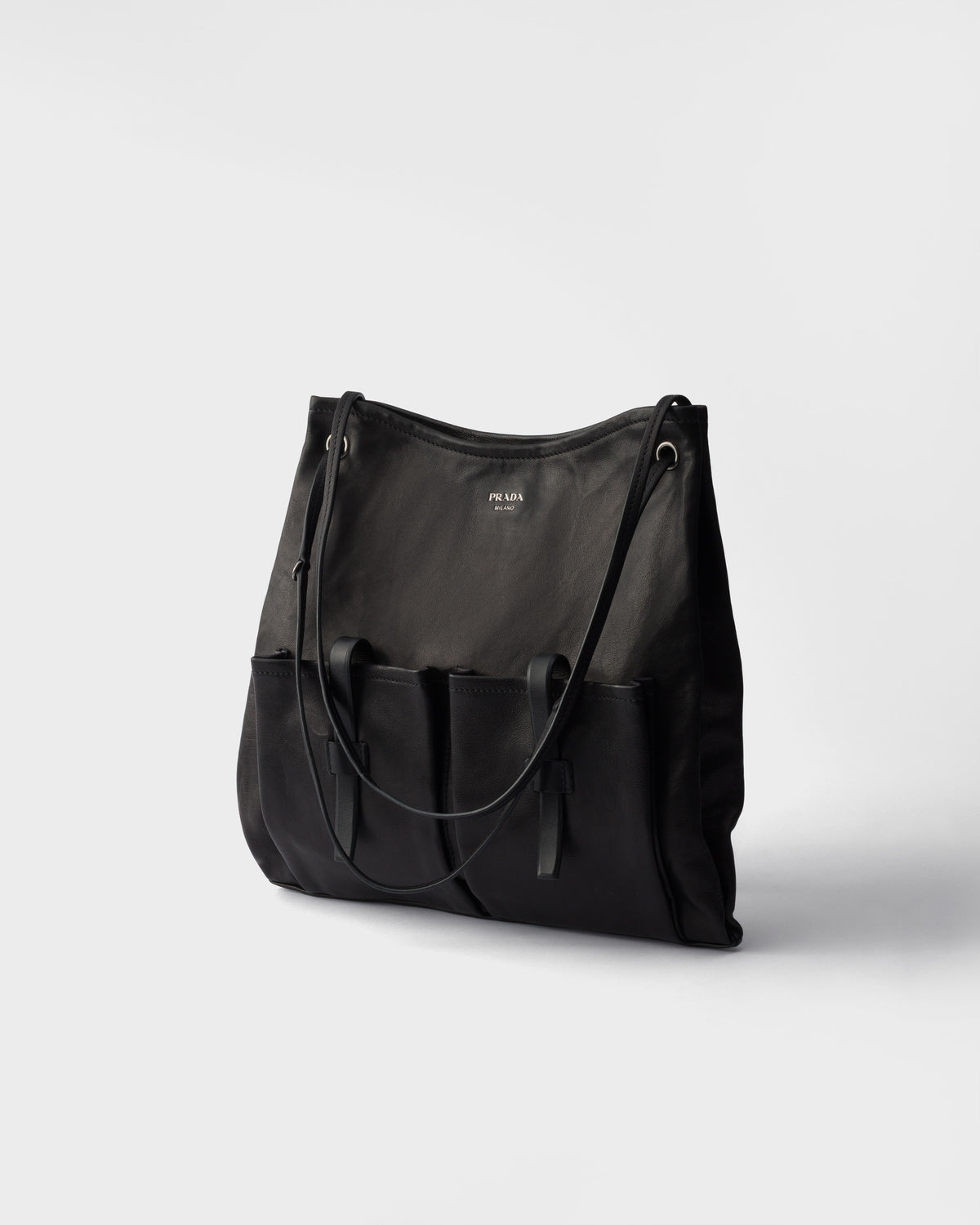 Prada Route large leather bag - side