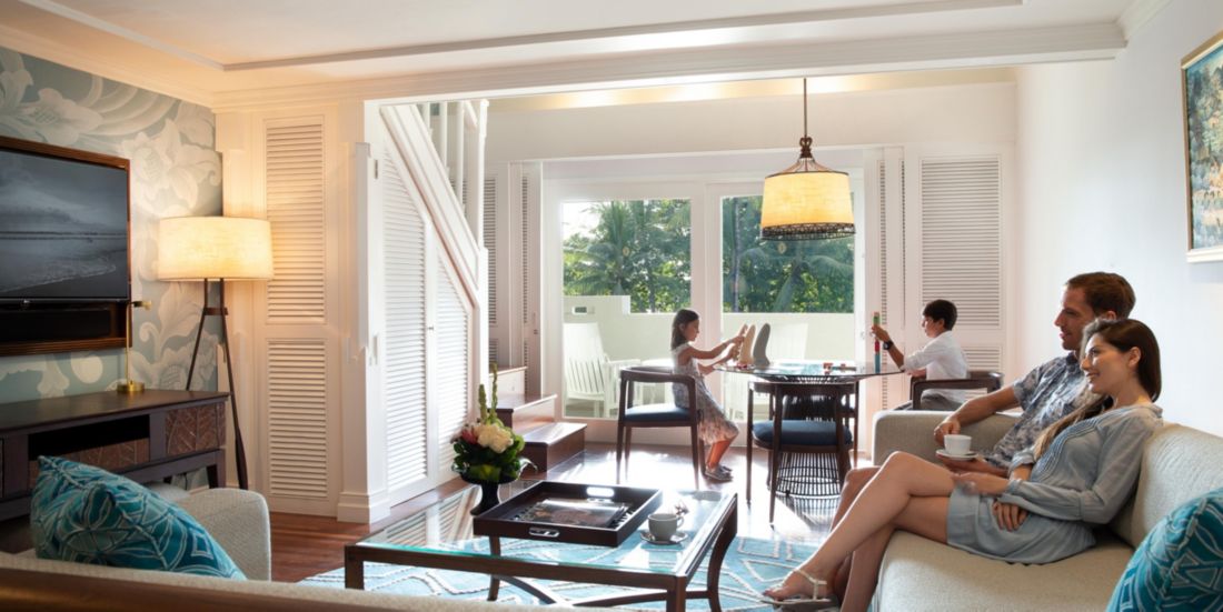 InterContinental Bali Resort premium duplex suite living room