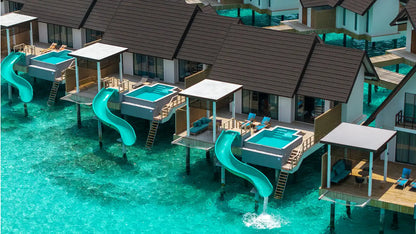 Meyyafushi Maldives water pool villa with slide