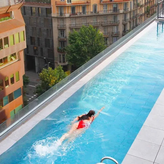 Ohla Eixample Barcelona rooftop heated pool