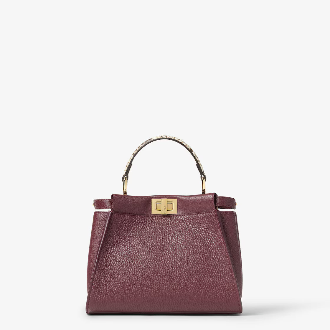 Peekaboo Mini Burgundy Cuoio Romano Leather Bag