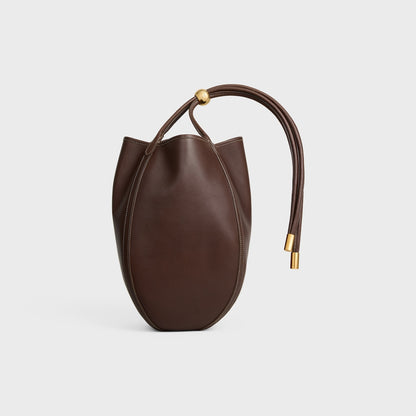 Small Drop Bucket in Supple Smooth Calfskin