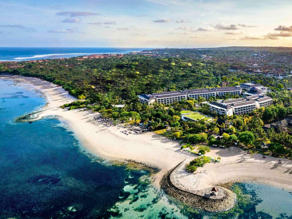 Sofitel Bali Nusa Dua beachfront aerial view